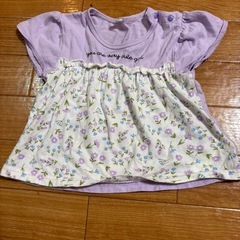 80cm 女の子 半袖Tシャツの画像