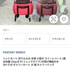 犬用　　
ファンタジーワールド スイートハート リュックタイプ ブラックの画像