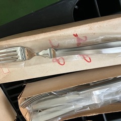 ステンレス　ナイフとフォーク　未使用‼️の画像