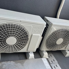 2024年4月設置 日立 白くまくん エアコンx2台！6畳用 室外機付の画像