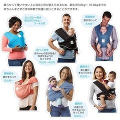 【美品】ベビーケターン アクティブ xs 抱っこひも スリングタイプ 試着のみの画像