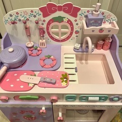 マザーガーデン 木製キッチン おままごとセットの画像