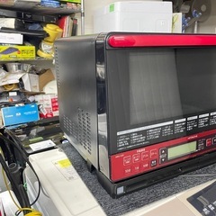 配送可能　保証付き 日立スチームオーブンレンジ ヘルシーシェフ レッド MRO-SS8の画像
