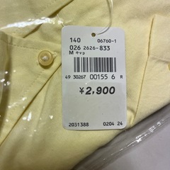 未使用　シャツの画像