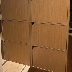 【お譲りします】ニトリ　3段カラーボックス　扉付き　２個！　の画像