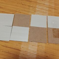 木片　見本板　10センチ四方　８枚の画像