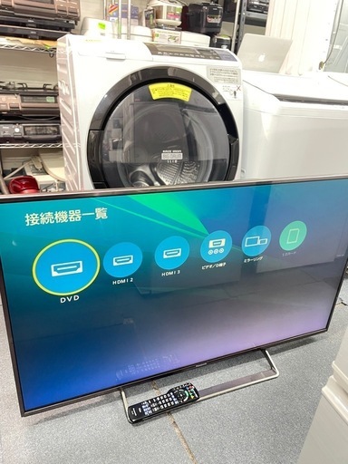 配送可能　保証付き パナソニック 49V型 地上・BS・液晶テレビ フラットデザイン 4K対応 3D対応