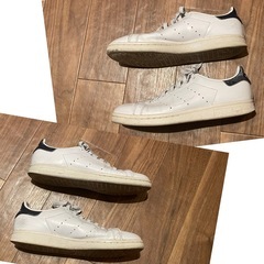 白 スタンスミス 傷やハゲありの画像