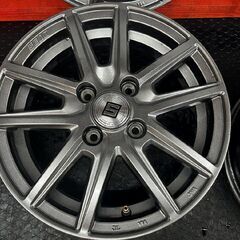 共豊 SEIN ザイン 社外ホイール 14インチ 4本 4.5J4HPCD100+45 タント スペーシア N-BOX等　(SHG006)の画像