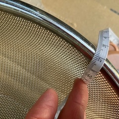 【取引終了】ザル　アルミ　22㎝の画像