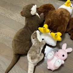 動物ぬいぐるみ　4体の画像