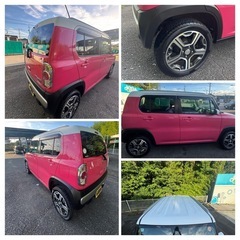 ハスラー ピンク色のSUZUKI HUSTLER、コンパクトでスタイリッシュなデザイン。の画像