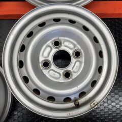 ダイハツ 純正ホイール 純正スチールホイール 12インチ 4本 4J4HPCD100約+45 ハイゼット等　(SHI001)の画像