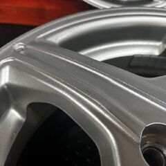 BS BRIDGESTONE BALMINUM バルミナ 社外ホイール 14インチ 4本 4.5J4HPCD100+45 スペーシアギア ウェイク ハスラー等　(SHH014)の画像