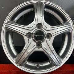 BS BRIDGESTONE BALMINUM バルミナ 社外ホイール 14インチ 4本 4.5J4HPCD100+45 スペーシアギア ウェイク ハスラー等　(SHH014)の画像
