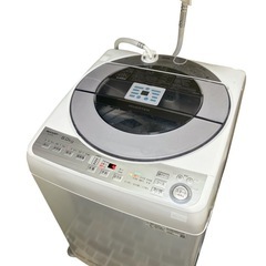 SHARP 洗濯機 ES-GV8C-S 8kg 家電 穴なし槽 家電 の画像