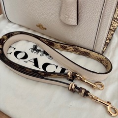 【美品】COACH 白 レザー ハンドバッグ ショルダーバッグ 2wayの画像