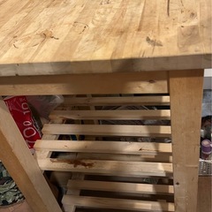 【本日のみ】IKEA棚シェルフ　木製キャビネットの画像