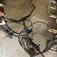 自転車 SUB CREW ブラウン 変速ギア6段 ママチャリ 通勤 通学 URBAN CLASSIC CRUISER SHIMANOの画像