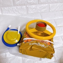 新品未使用❤️子供用浮き輪　ハンドル付き　足入れ付き　プール遊び　海遊び変形浮き輪の画像