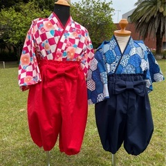 ハンドメイド 浴衣 80cm 90cmの画像
