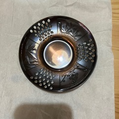お値下げ！桃山古色　茶托銅製穴あきデザインの画像