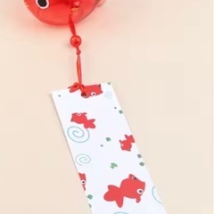 赤金魚風鈴 ガラス 夏色インテリア  の画像