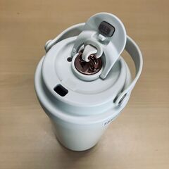 真空断熱セラミックコート・ストロー付きタンブラー（ベージュ）500mLの画像