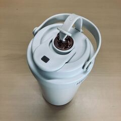 真空断熱セラミックコート・ストロー付きタンブラー（ベージュ）500mLの画像
