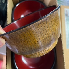 どんぶり　お好み椀　欅彫　5つ　の画像