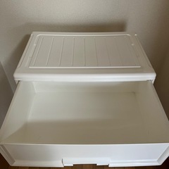 収納棚　4段　収納ケースの画像