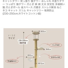 かなり新しい丈夫なキャットタワーの画像