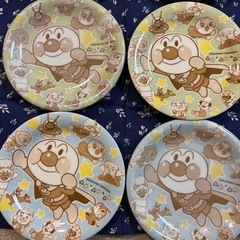 アンパンマン　4色×2お皿セットの画像
