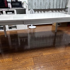 伸長式ダイニングテーブル※8月中旬までに取りに来ていただける方限定の画像