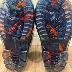 新品未使用 恐竜柄長靴（15cm）の画像