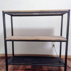 2段収納棚の画像