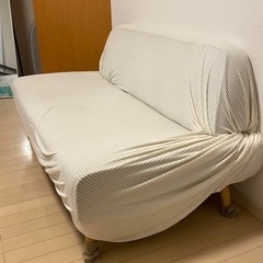 2人掛けソファ(ベージュシート無料付き)の画像