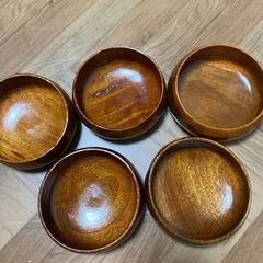 未使用　木製皿　サラダ おつまみ キャンプ アウトドア　の画像