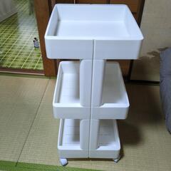 購入者決まりました。ワゴン式整理棚とすき間収納ラックの画像