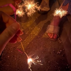 二子玉川で手持ち花火🎇