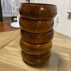 未使用　木製皿　サラダ おつまみ キャンプ アウトドア　の画像