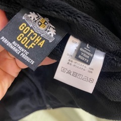 ガッチャゴルフ GOTCHA GOLF 撥水 防風 リバーシブル ボア ベスト　ガッチャ ゴルフ/ゴルフウェア　サイズL ベスト黒の画像