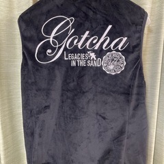 ガッチャゴルフ GOTCHA GOLF 撥水 防風 リバーシブル ボア ベスト　ガッチャ ゴルフ/ゴルフウェア　サイズL ベスト黒の画像