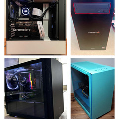 在庫多数 ゲーミングPC 自作PC お譲りします 5万円から モンハンワイルズ 動画編集用など NZXT Windows 11 オーダーメイド対応の画像