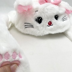 耳が動いてかわいい💕うさぎの被り物 帽子の画像