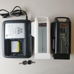 【美品】YAMAHA ヤマハ 電動アシスト自転車 PAS Ami PM26A バッテリー12.3+8.7Ah 26インチ パス アミ 3段変速 電動自転車 シアンブルー 充電器あり 譲渡証明書の画像