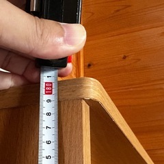 木製本棚 薄型 高さ180.5cm x幅58.5cm x 奥行15cm の画像