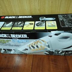 【未使用】 BLACK&DECKER サイクロン 方式 カークリーナー　車内 掃除機の画像