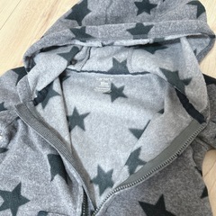ロンパース　星柄　帽子付きの画像