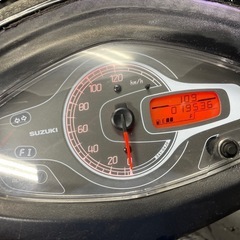 セル1発始動‼️原付2種⭐️アドレスV125s スズキ⭐️タイヤ新品‼️安心のFiモデル⭐️ピンクナンバー　2人乗りの画像